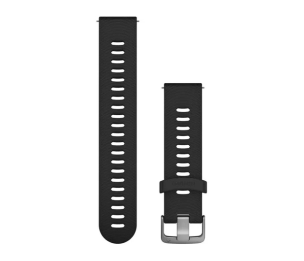 Garmin Pasek silikonowy czarno-srebrny - 490348 - zdjęcie
